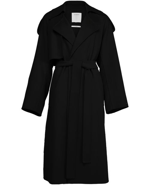 SPORTMAX Manteau avec ceinture en laine Fiore