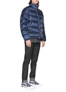 Dior oblique puffer jacket blue deals
