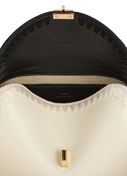 TOTEME T-Lock mini embroidered leather pouch