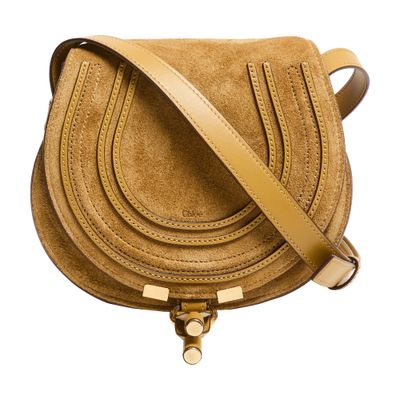 Chloé Marcie Shoulder Bag In Green