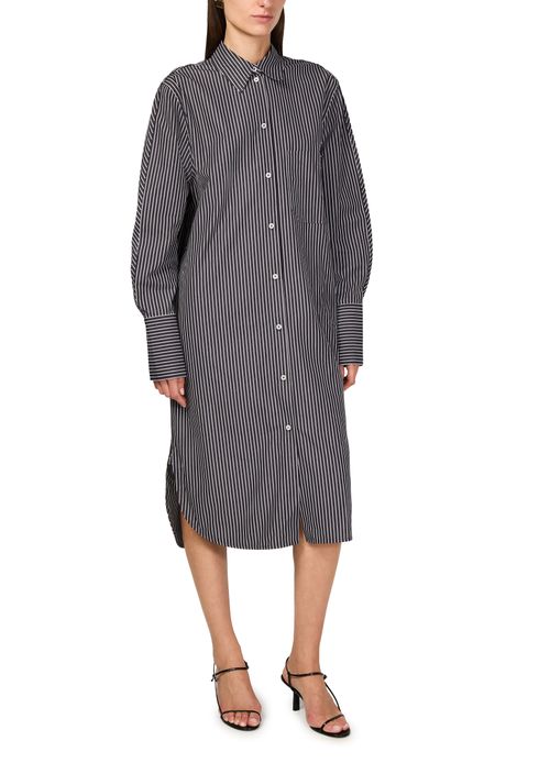 TOTEME Striped kimono-sleeve shirtdress