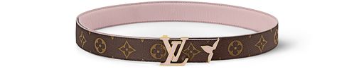 LOUIS VUITTON Pretty LV Enamel 30mm Reversible Belt