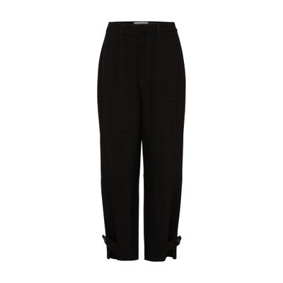 Loewe Belt Loop Work Casual Pants In Black