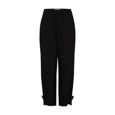 Shop Loewe Cargo Trousers In Black