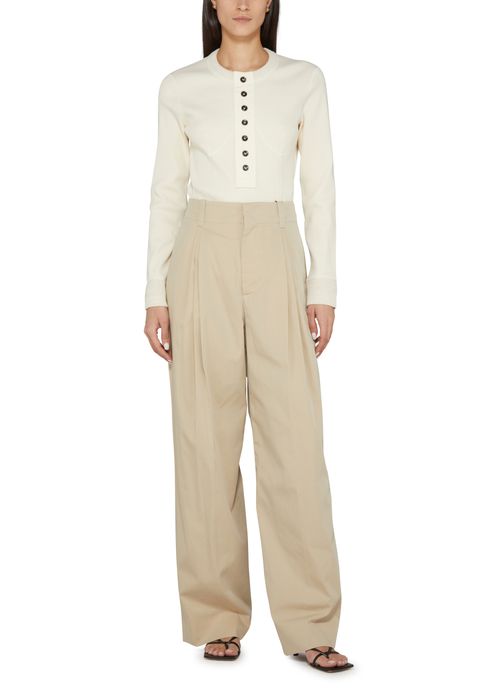 BOTTEGA VENETA Cotton silk trousers