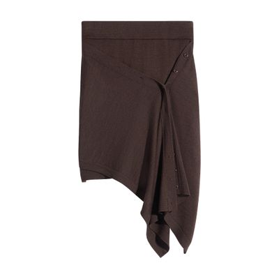 Lemaire Buttoned Midi Skirt In Purple