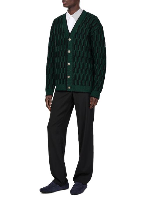 DROLE DE MONSIEUR The Cable-knit cardigan