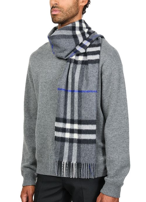 BURBERRY Checked cashmere scarf