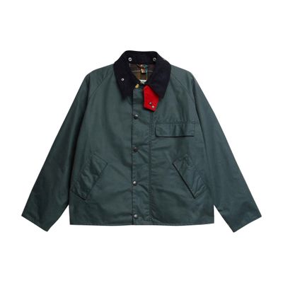 Barbour Paul Smith Wax Jacket In Blue