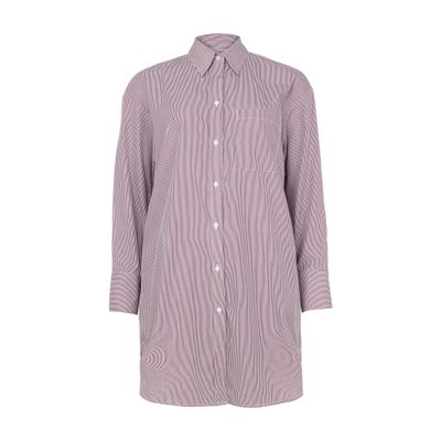 Twp Shirt Dress With A Big Joe Print In Purple