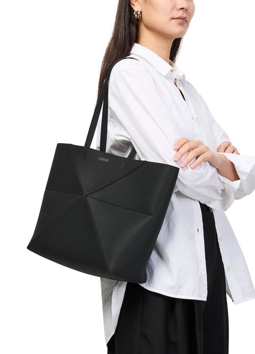 LOEWE Medium horizontal Puzzle Fold tote in soft grained calfskin