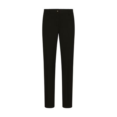 Dolce & Gabbana Women's Black Wool Fabric Pants Size 40