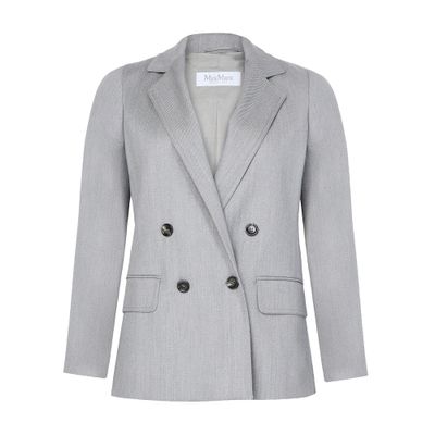 Max Mara Morcano Blazer In Gray