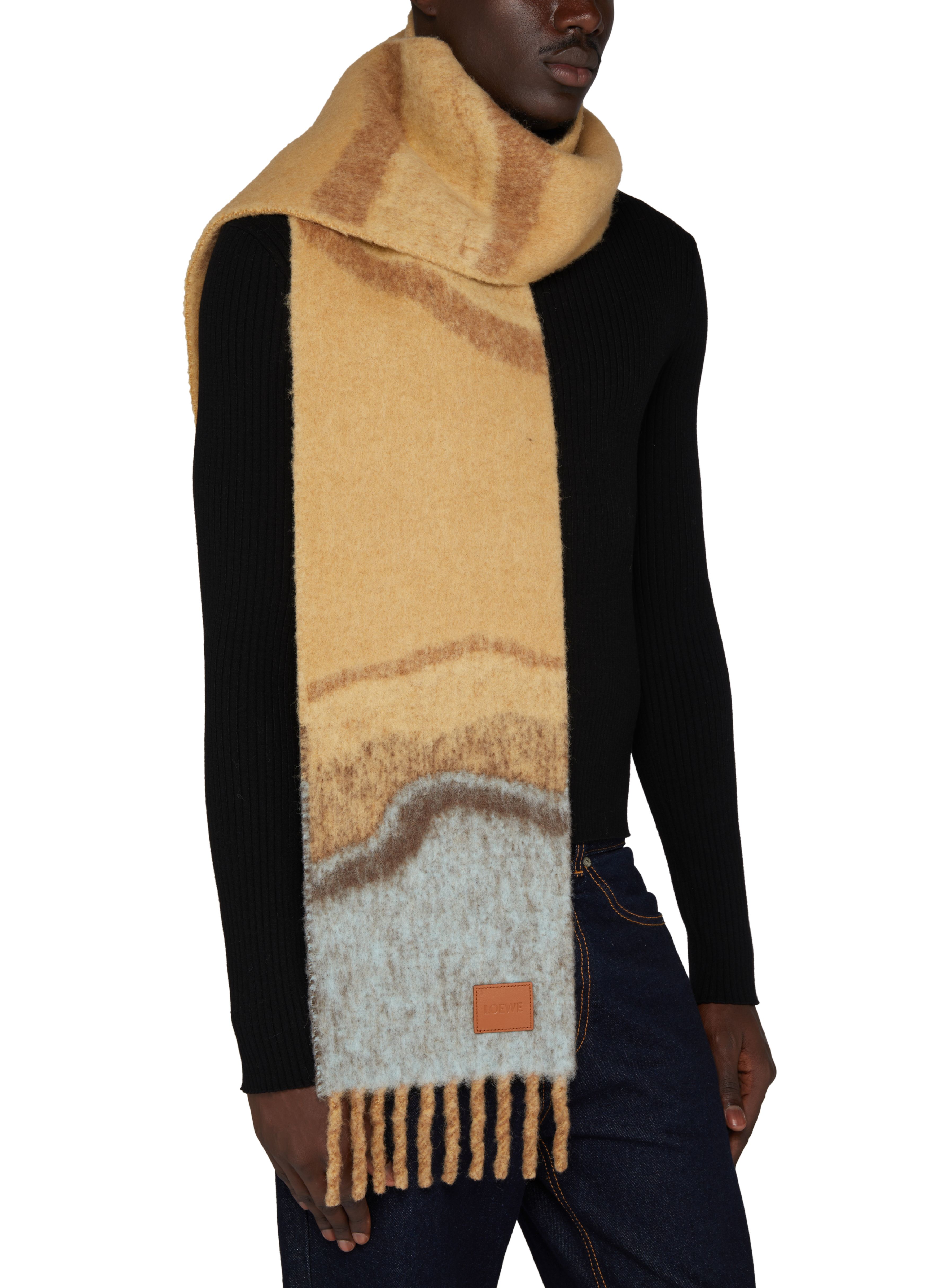 Mohair and alpaca scarf thumbnail 5
