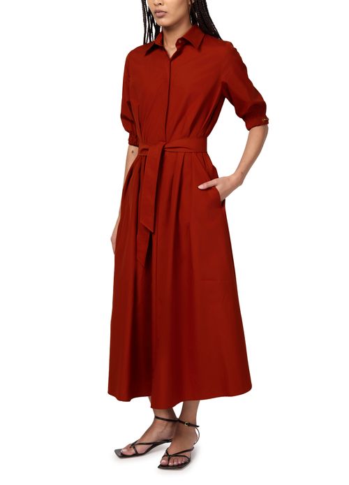 MAX MARA Hoyo cotton poplin maxi shirt dress