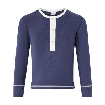 Chloé Long-sleeved Top In Blue