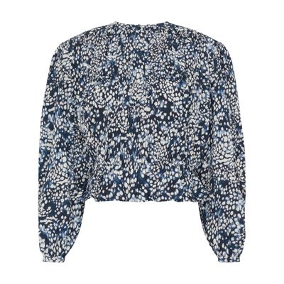 Isabel Marant Gelina Long Sleeved Top In Blue