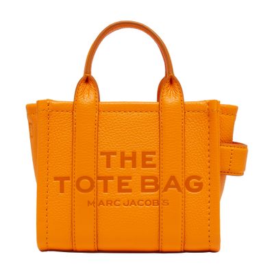 Marc Jacobs The Leather Crossbody Tote Bag In Orange