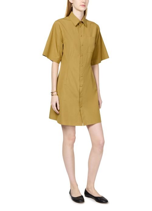 AMI PARIS Robe chemise à manches courtes