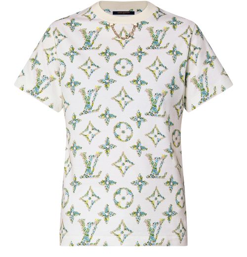 LOUIS VUITTON Tee-shirt à motif Monogram fleuri