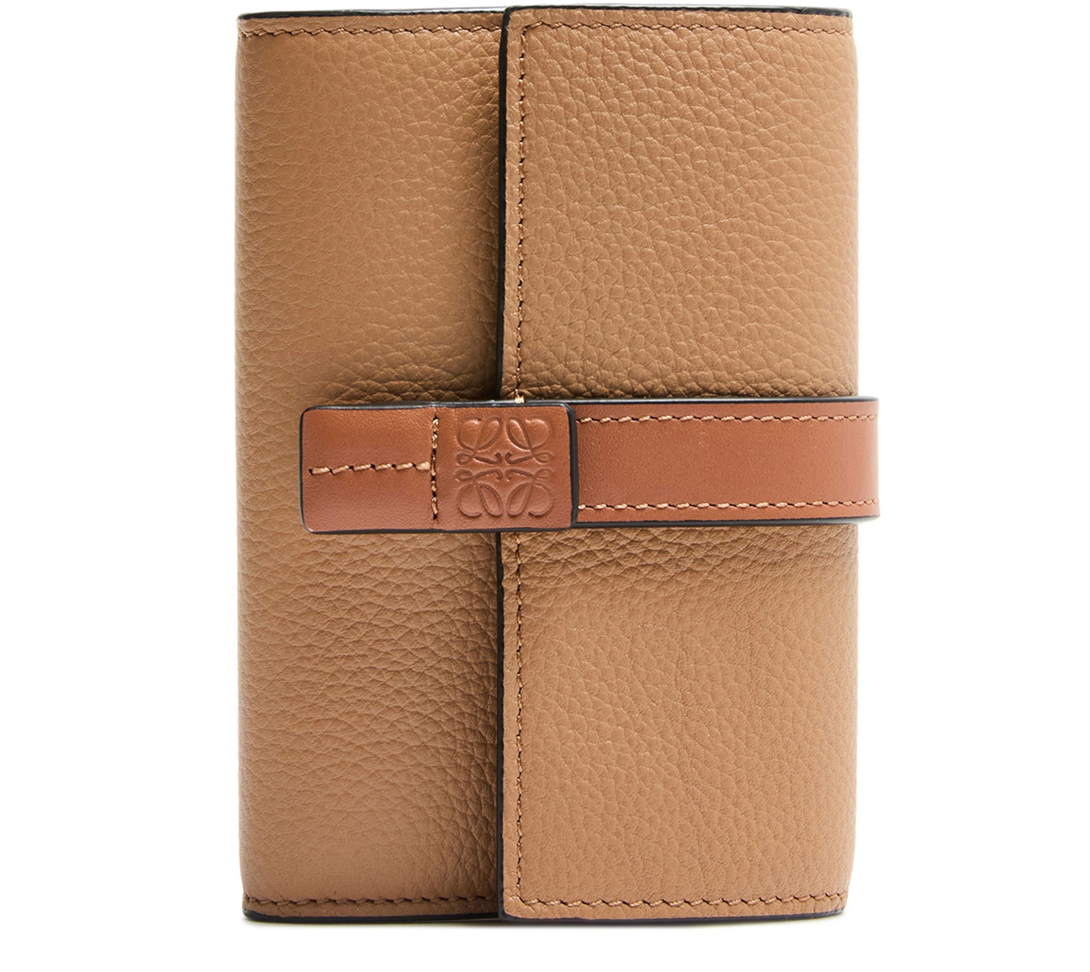 Small soft calf leather upright wallet
