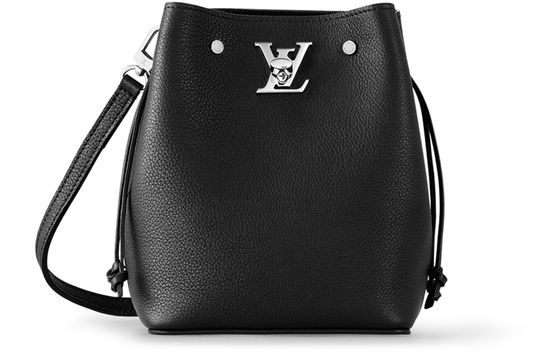 lv black bucket bag