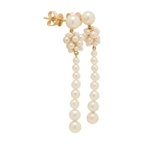 Sophie Bille Brahe Colonna Pearl Earrings In Gold