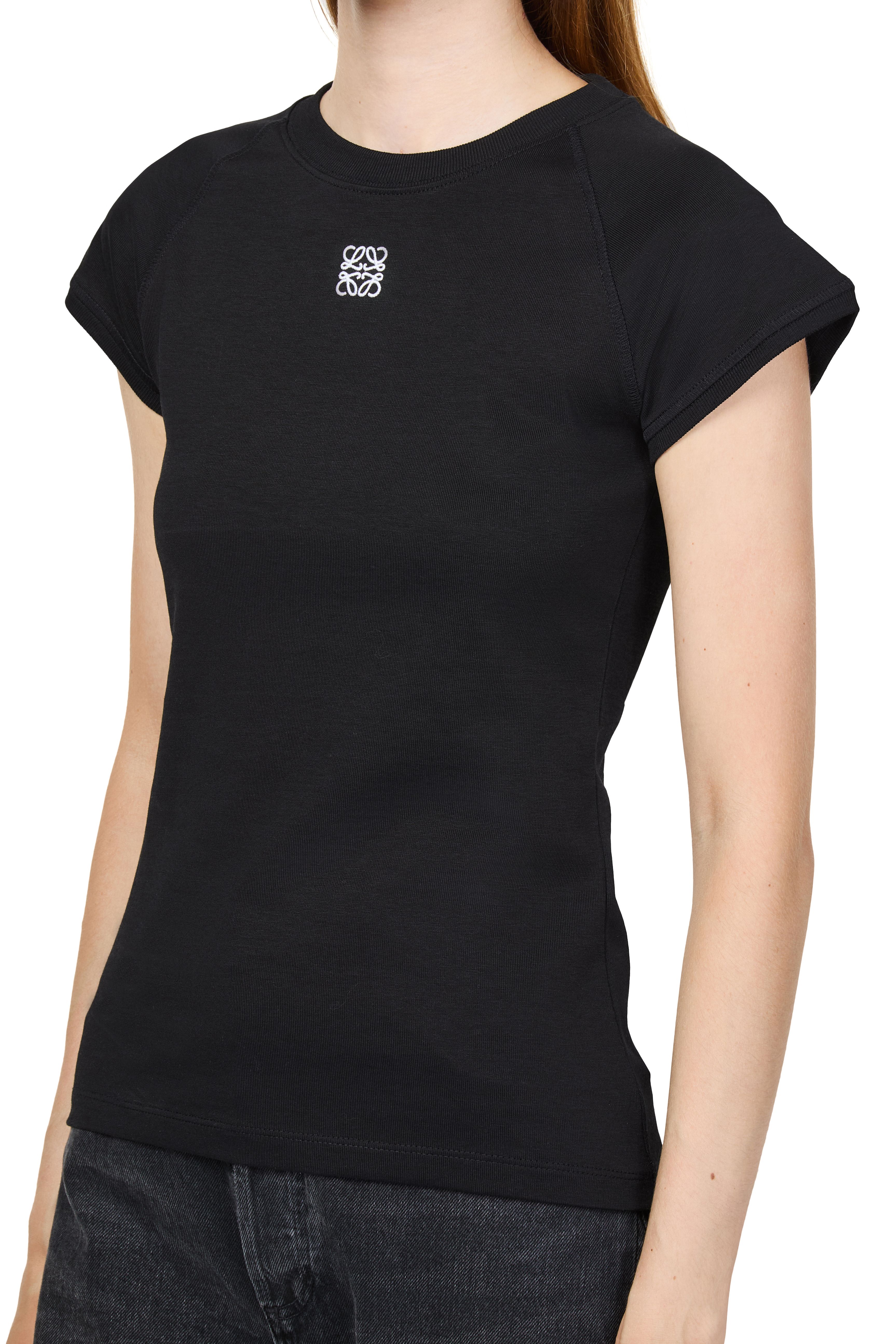 Small fit t-shirt in cotton and viscose thumbnail 4