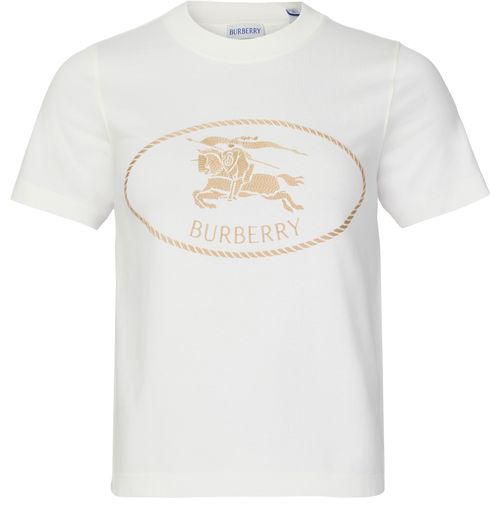 BURBERRY Cotton t-shirt with EKD badge