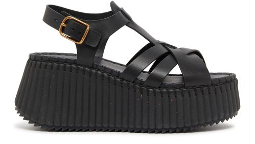 CHLOE Nama wedge sandals
