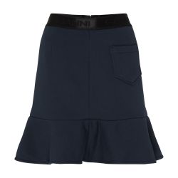 【関税込み】GANNI ネイビー ヘビーフリース ミニスカート GANNI(ガニー) - Heavy Fleece Mini Skirt フリースミニスカート