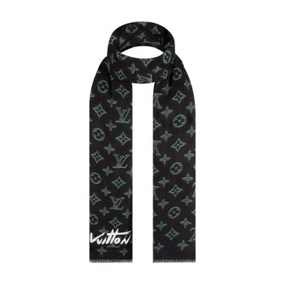 Louis Vuitton Monogram Spotlight Stole In Black