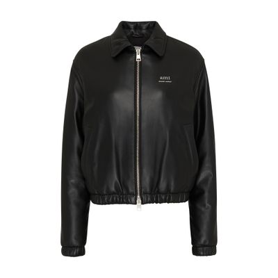 Ami Alexandre Mattiussi Padded Jacket Black Unisex In Black