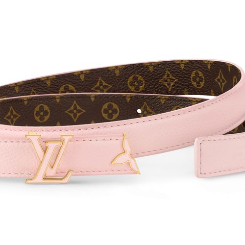 LOUIS VUITTON Pretty LV Enamel 20mm Reversible Belt