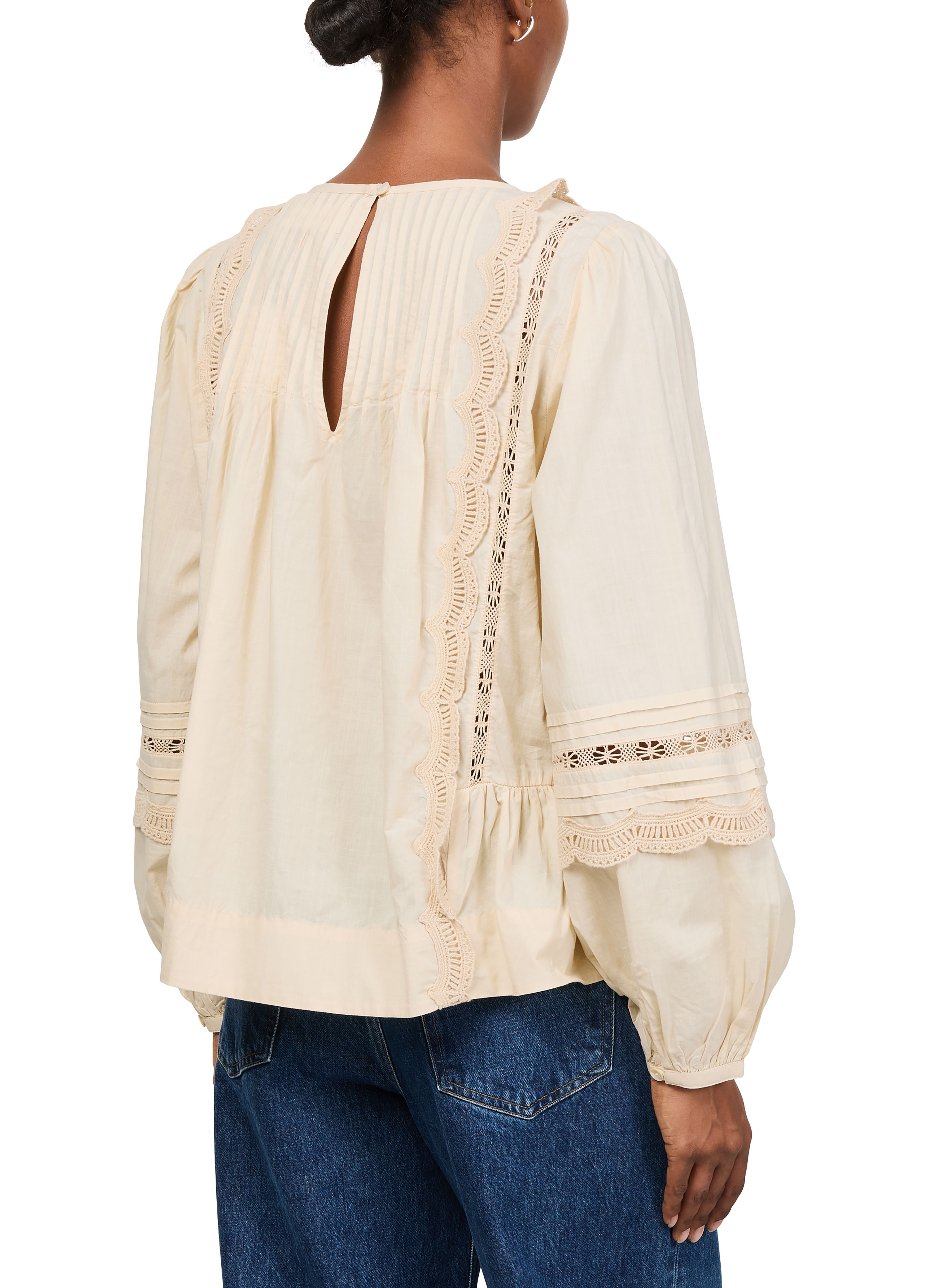 Leaf long-sleeved blouse thumbnail 5