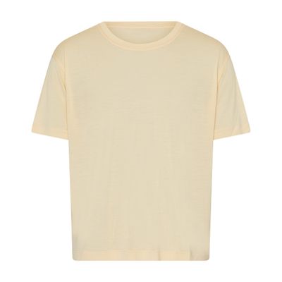 Shop Lemaire Soft Short Sleeve T-shirt In Yellow