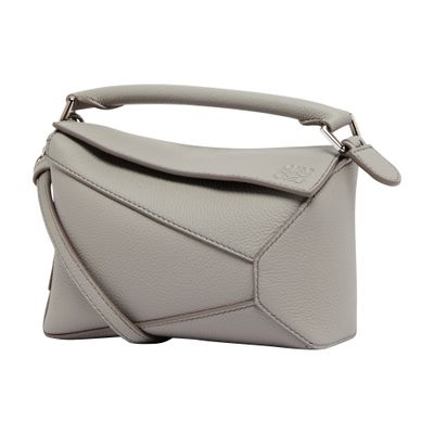 Shop Loewe Puzzle Edge Mini Bag In Pearl_grey