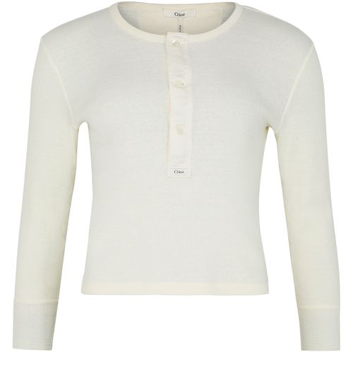CHLOE Round neck top in cotton