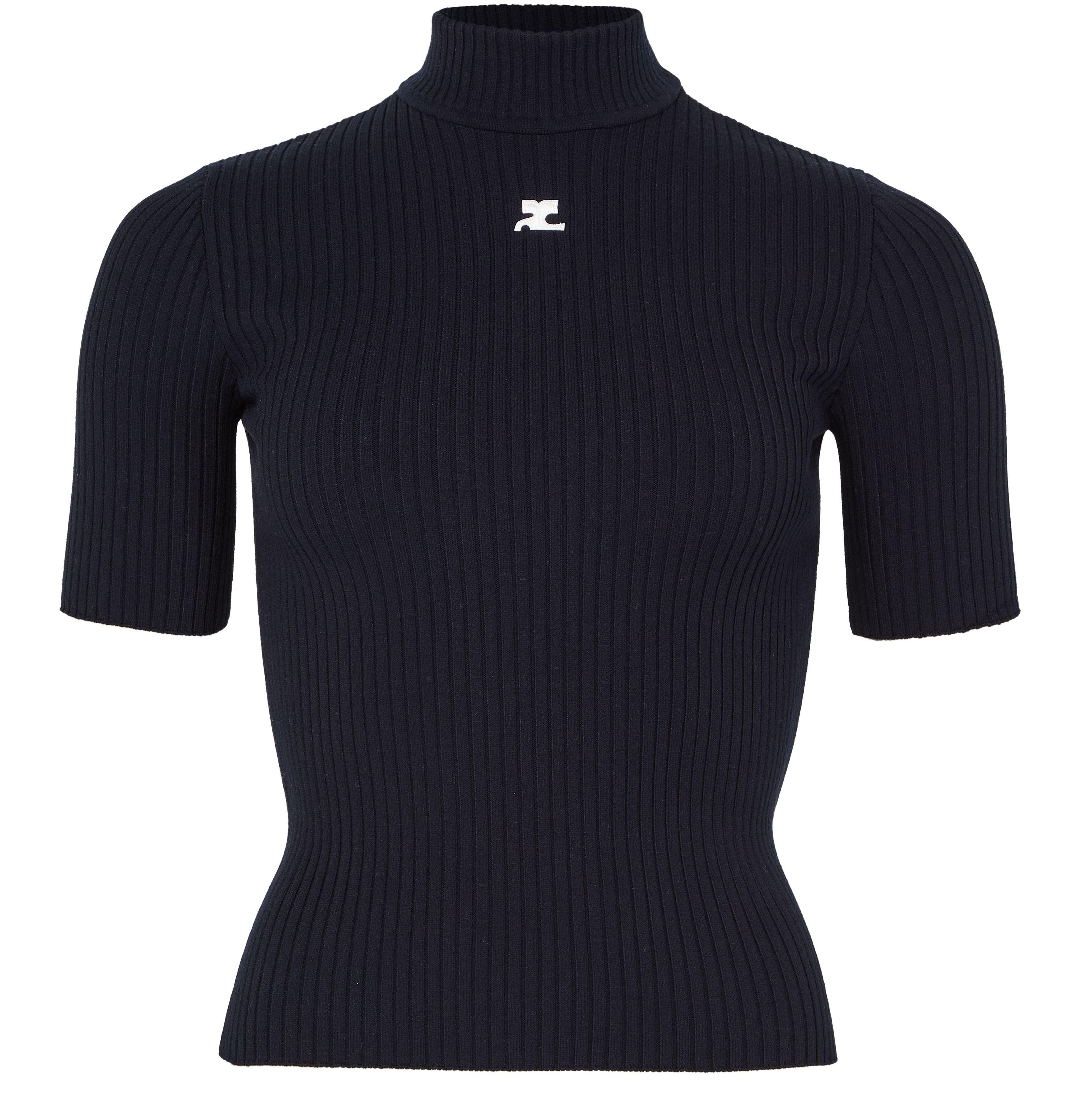 Short sleeves knit jumper
