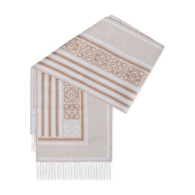 Wool and cashmere scarf