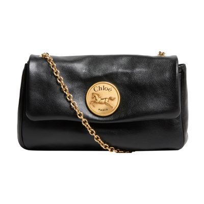 Chloé Heritage Shoulder Bag In Black