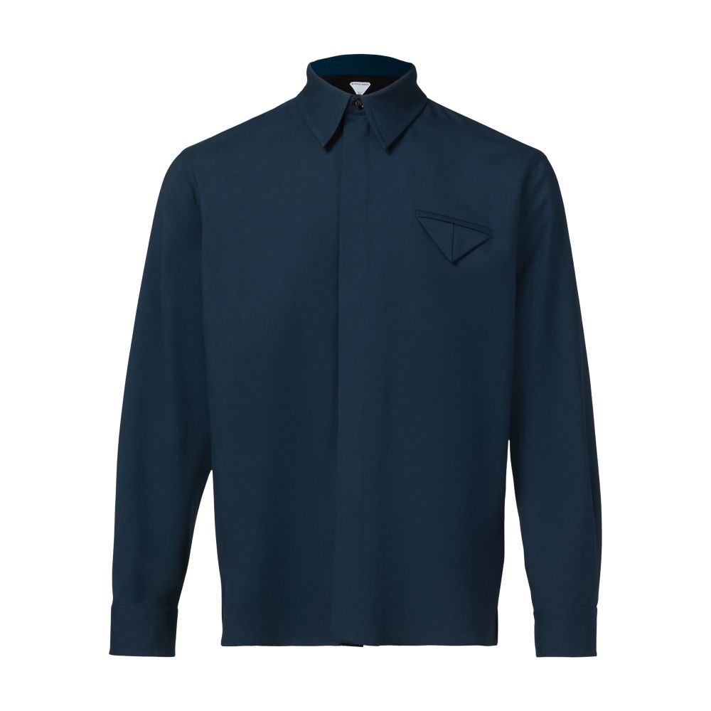 Wool broadcloth shirt thumbnail 7