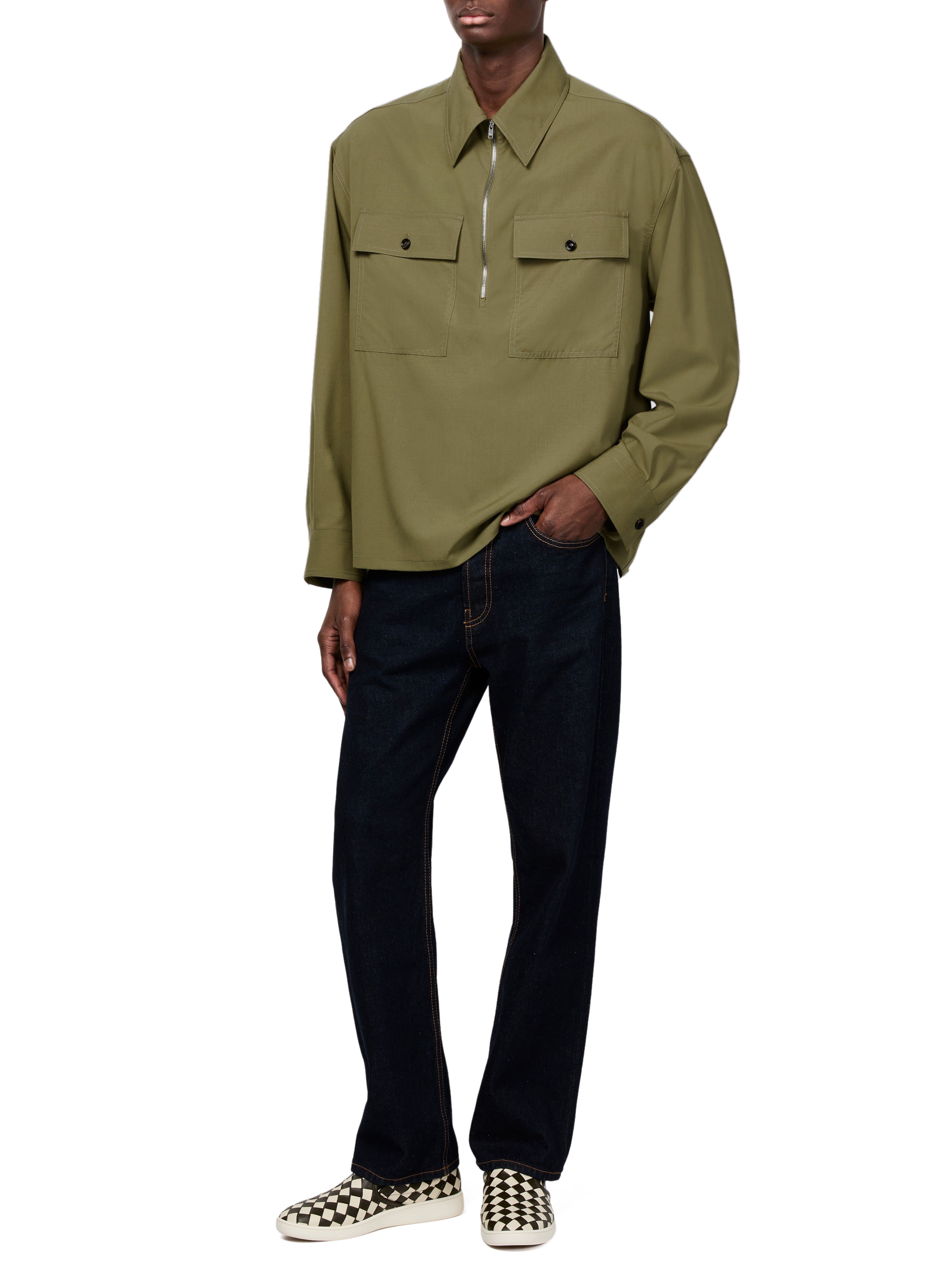 Lightweight cotton serge overshirt thumbnail 6