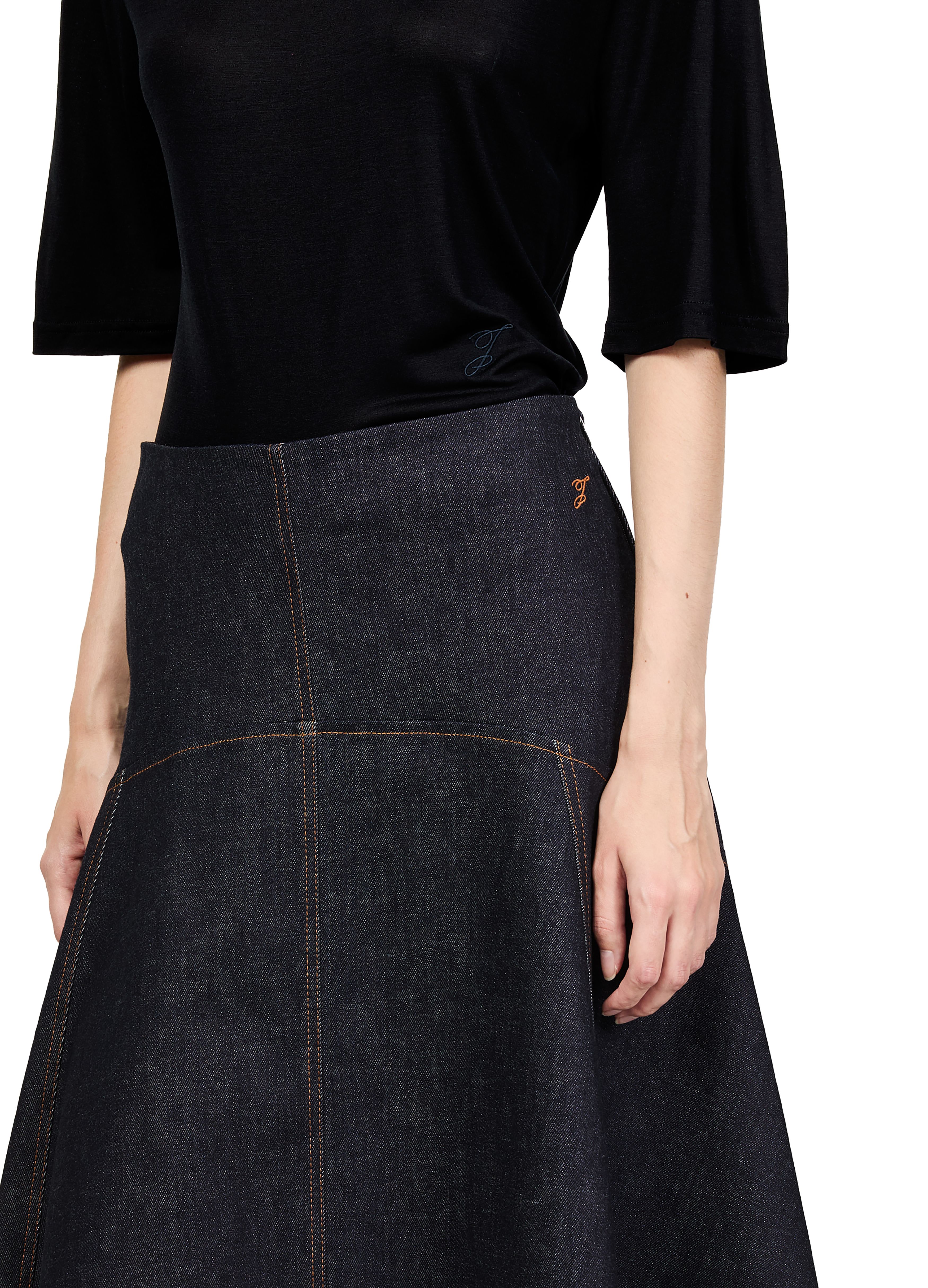 The de-Nîmes triangle skirt thumbnail 4