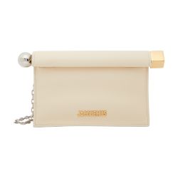 関税送料込【Jacquemus】crossbody bag / クロスボディバッグ Le baneto linen crossbody bag Jacquemus Beige in Linen