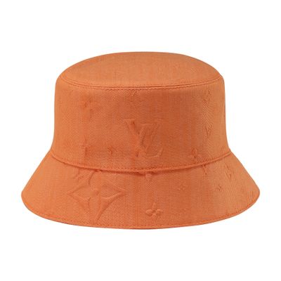 Louis Vuitton Monogram Constellation Bucket Hat In Orange
