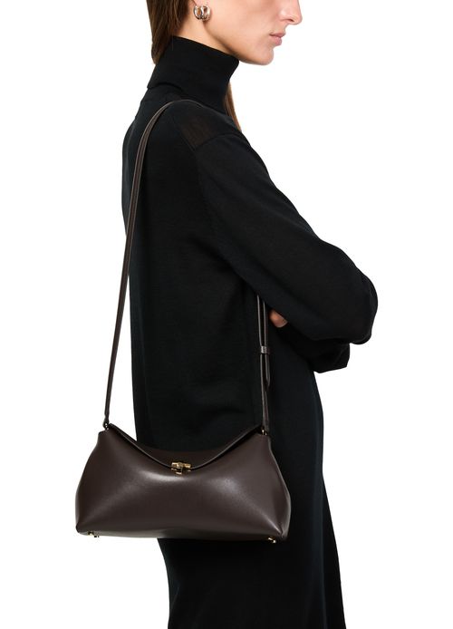 TOTEME T-Lock leather clutch