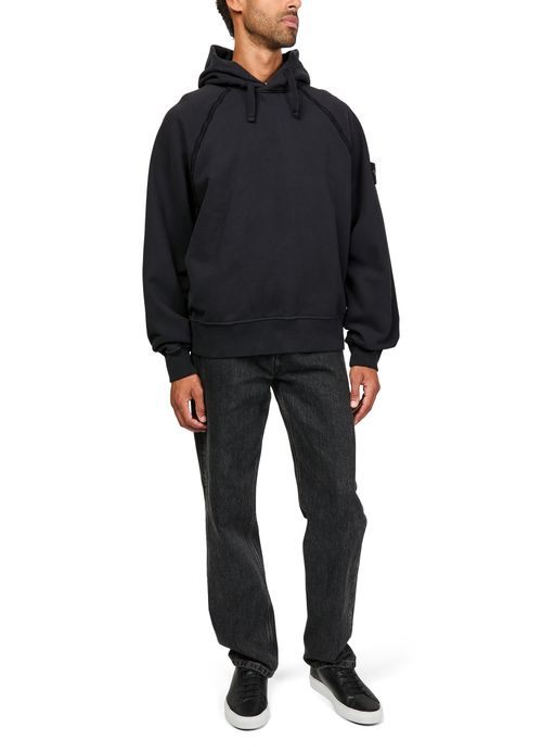 STONE ISLAND Logo patch hoodie