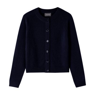 Bompard Cardigan With Raglan Sleeves In Blue