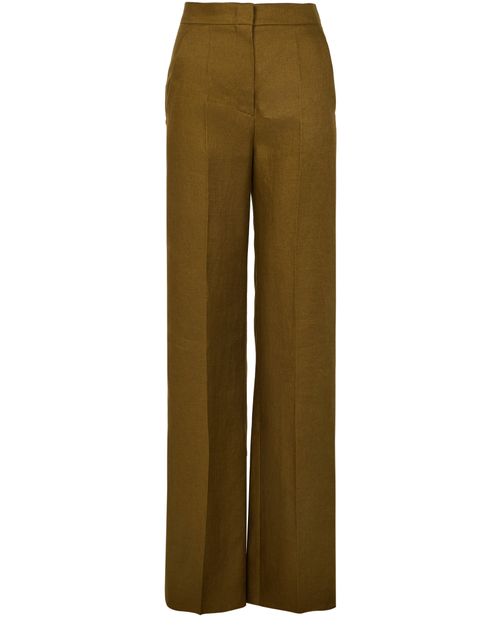 MAX MARA Gerade geschnittene Hose aus Leinen Aversa